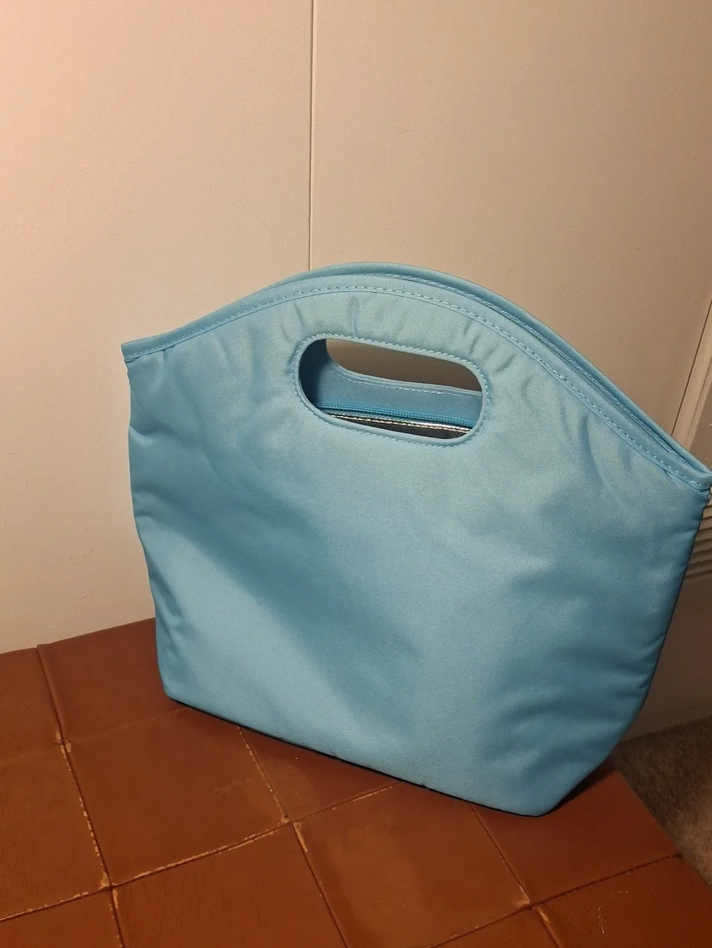 Escada Blue Illustrated 'Agua Del Sol' Tote with Sunflower Motif